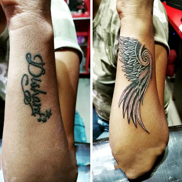 Name tattoo cover up