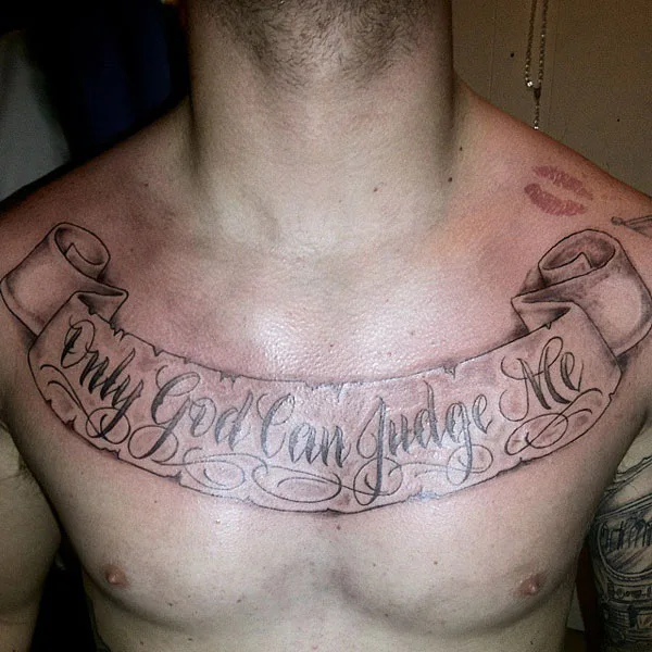 Only god can judge me tattoo 11