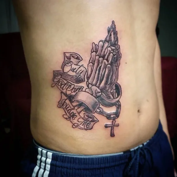 Only god can judge me tattoo 16