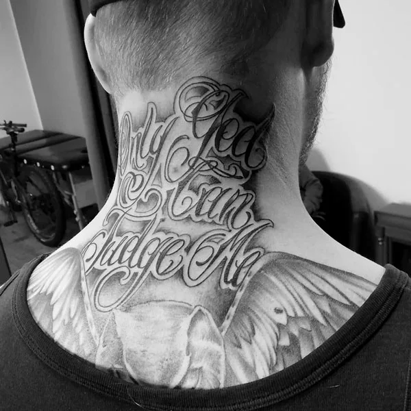 Only god can judge me tattoo 67