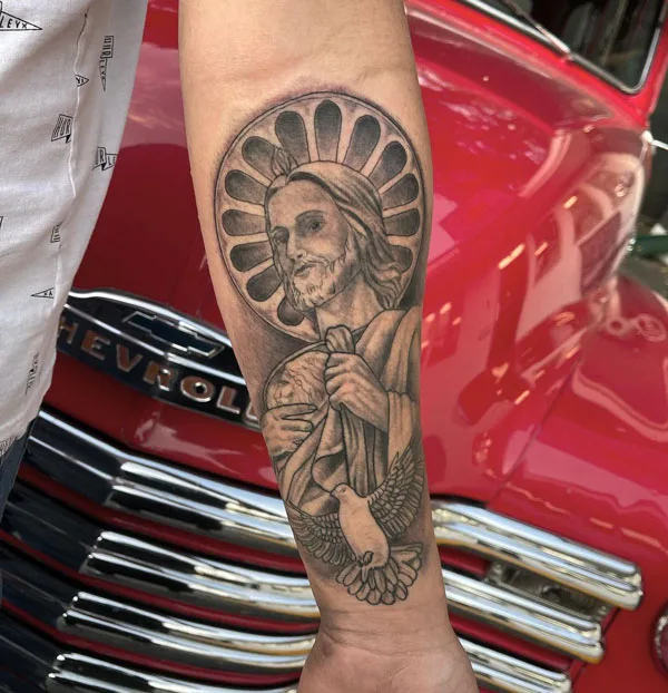 San Judas tattoo 10