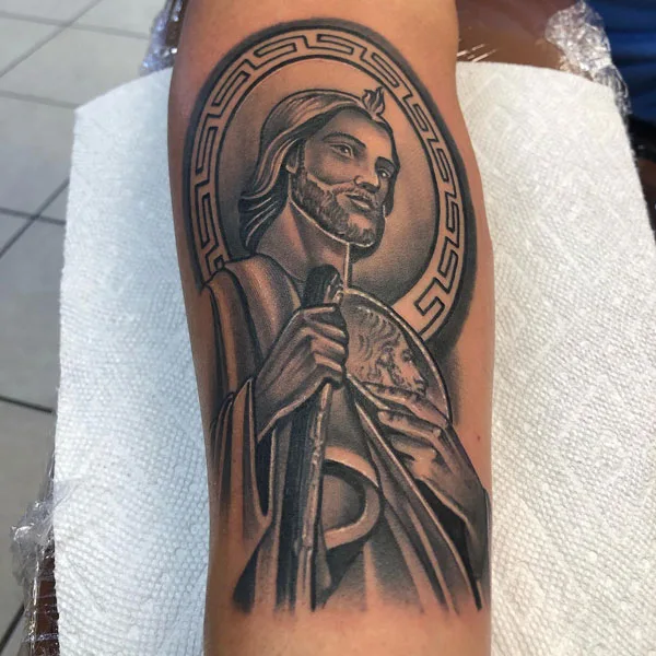San Judas tattoo 12