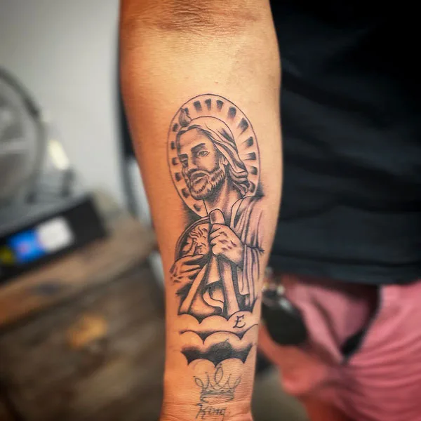 San Judas tattoo 29