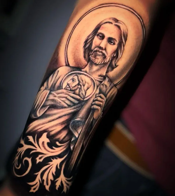 San Judas tattoo 37