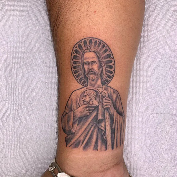 San Judas tattoo 38