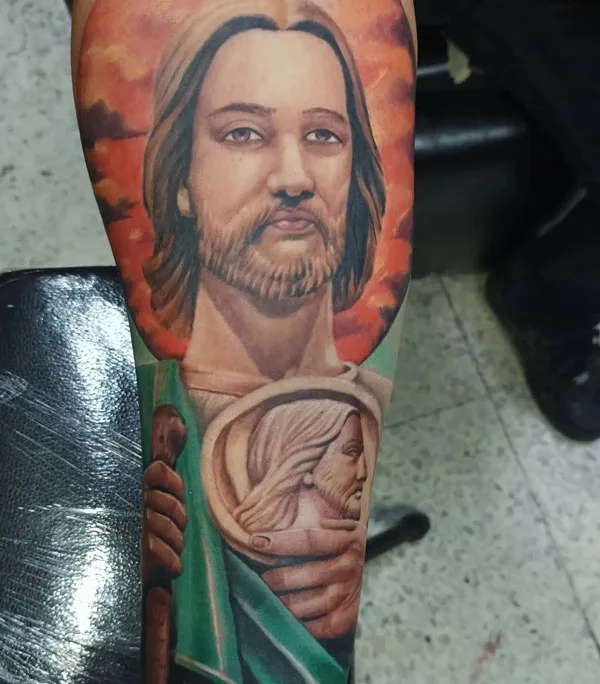 San Judas tattoo 39