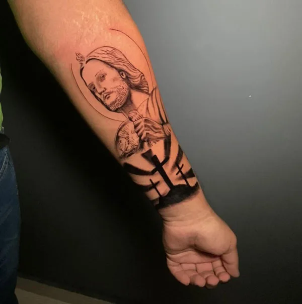 San Judas tattoo 42