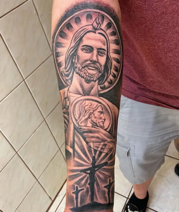 San Judas tattoo 43