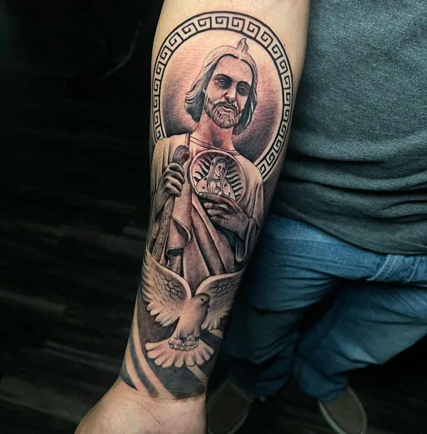 San Judas tattoo 64