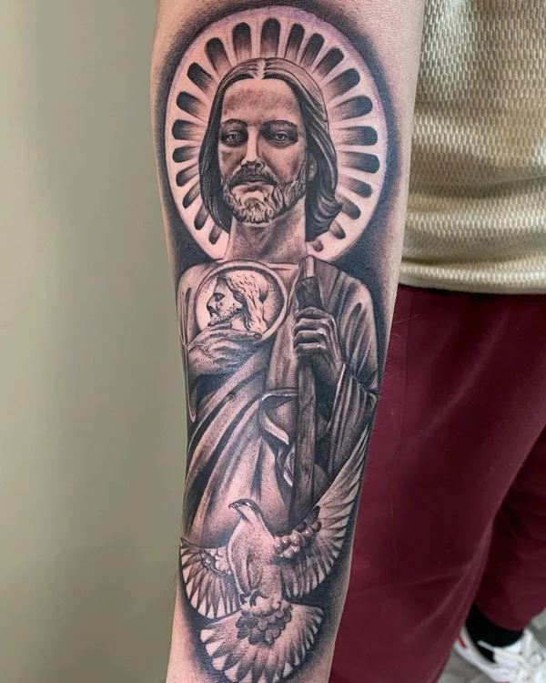 San Judas tattoo 66