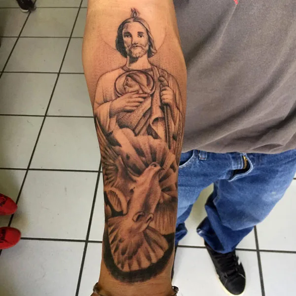San Judas tattoo 71