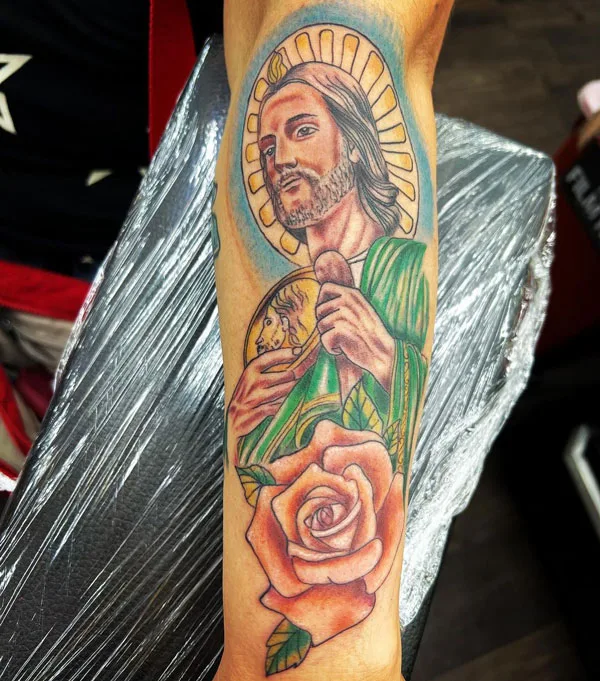 San Judas tattoo 77