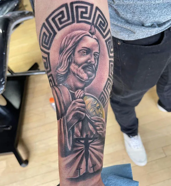 San Judas tattoo 80