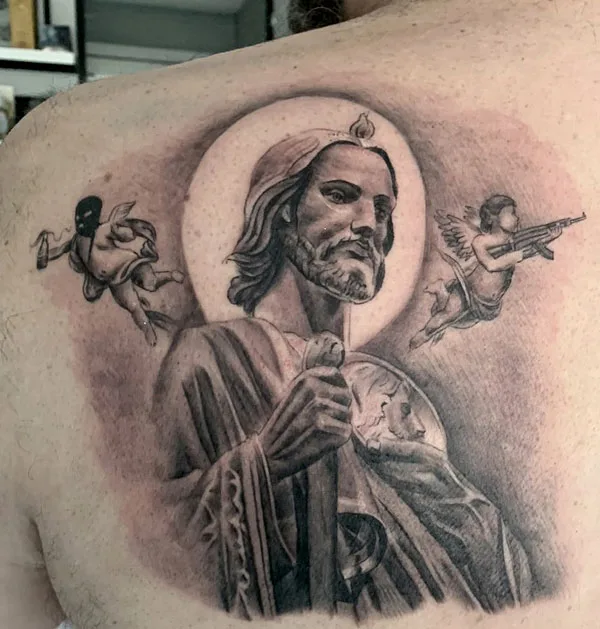 San Judas tattoo 92