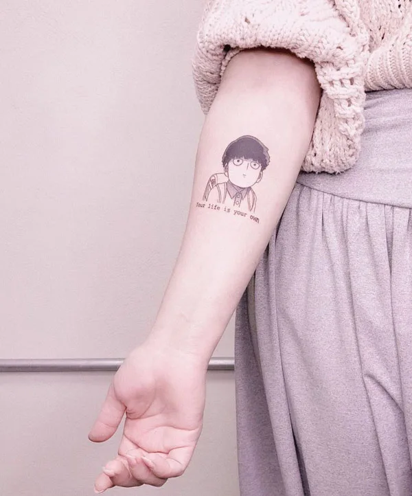 Simple anime tattoo