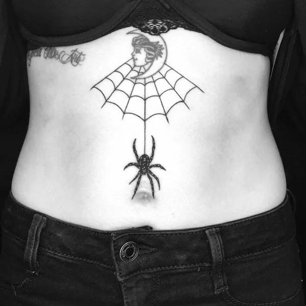 Spider web tattoo 10