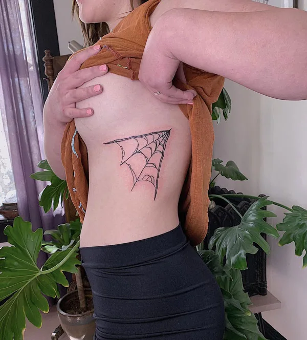 Spider web tattoo 36