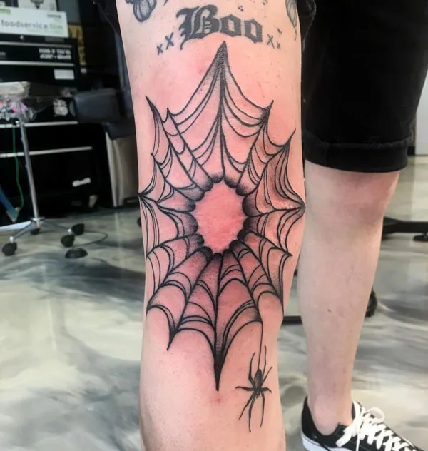 Spider web tattoo 42