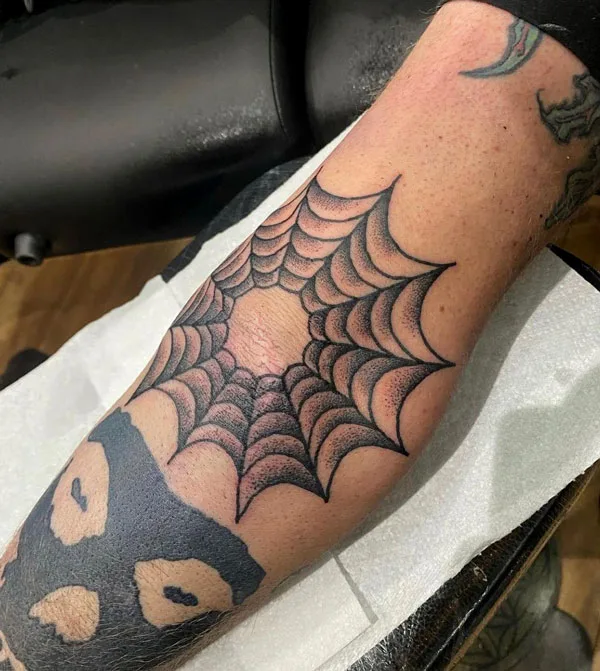 Spider web tattoo 58