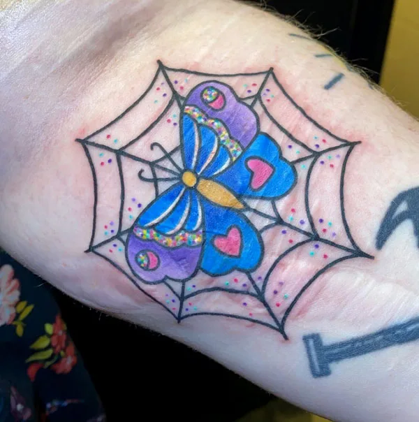 Spider web tattoo 59