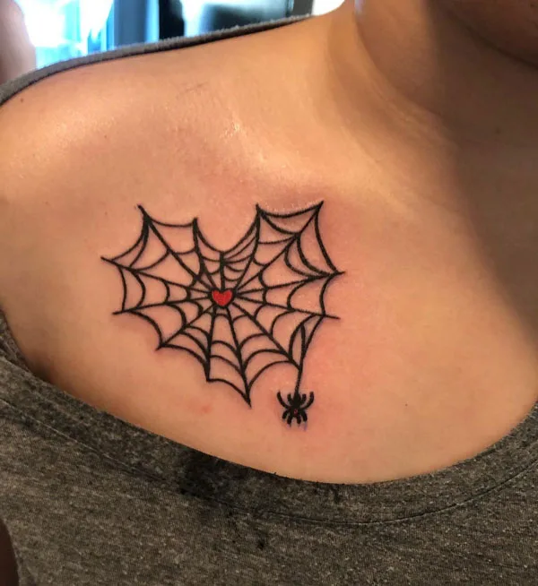 Spider web tattoo 65