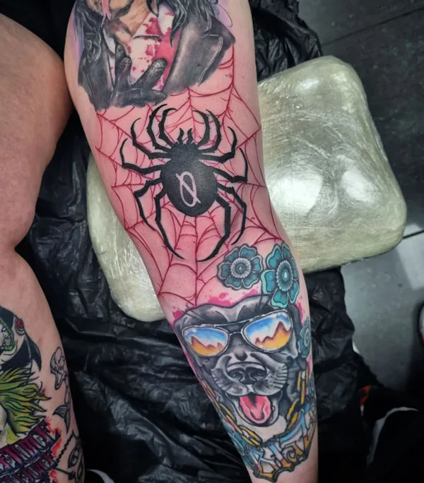 Spider web tattoo 68