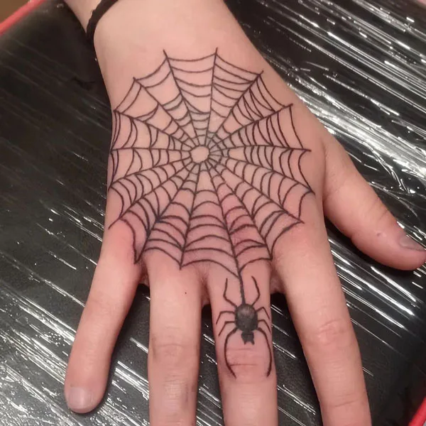 Spider web tattoo 78