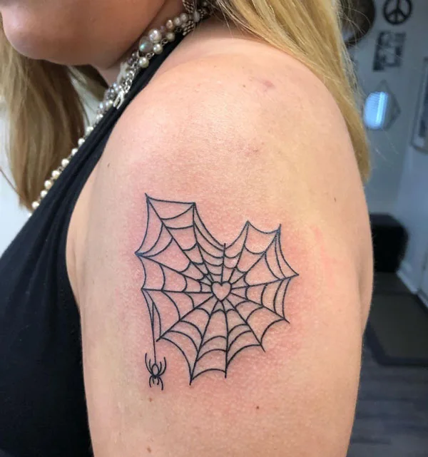 Spider web tattoo 79