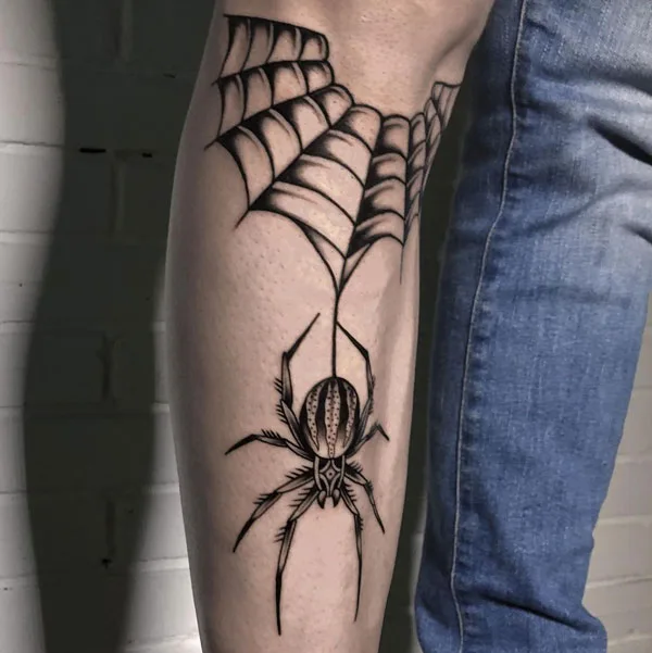Spider web tattoo 87