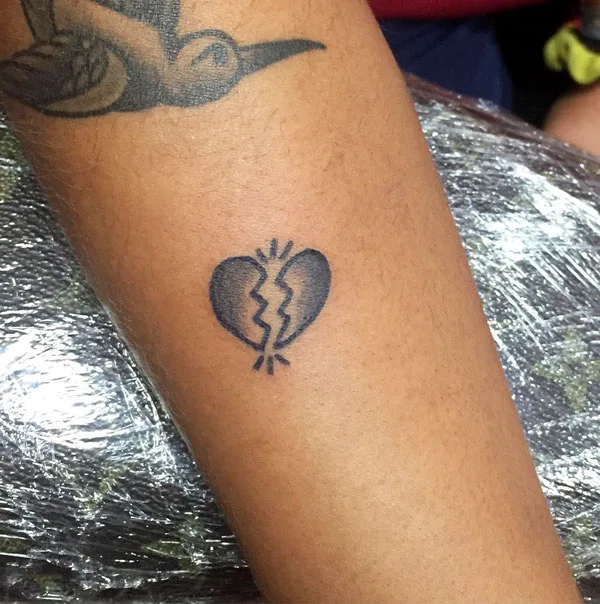 Broken heart tattoo 21