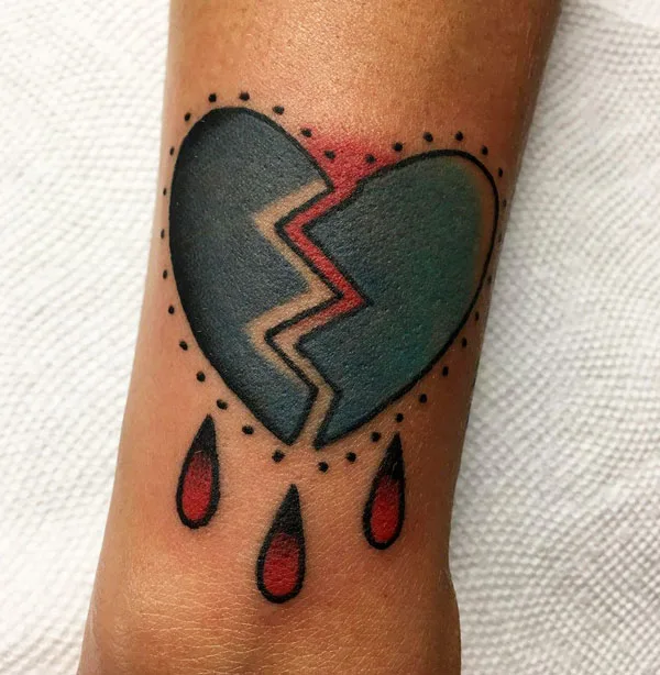 Broken heart tattoo 47