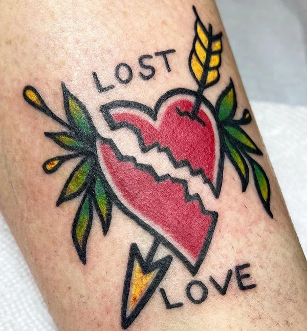 Broken heart tattoo 89