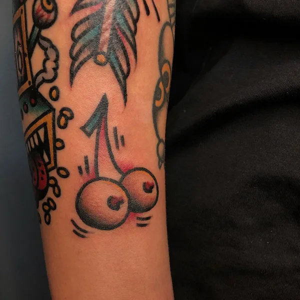 Cherry Boobs Tattoo
