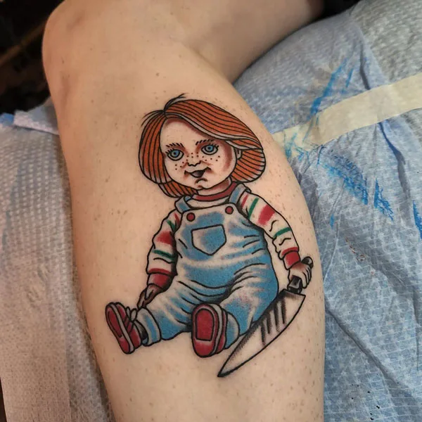 Chucky doll tattoo