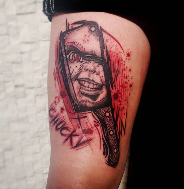 Chucky tattoo 14