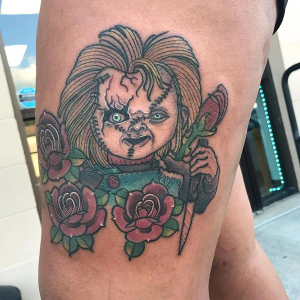 Chucky tattoo 45