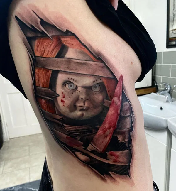 Chucky tattoo 69