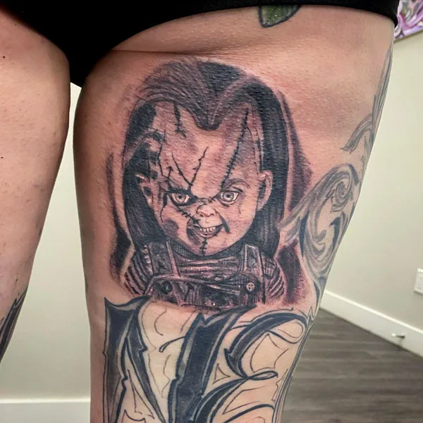 Chucky tattoo 80