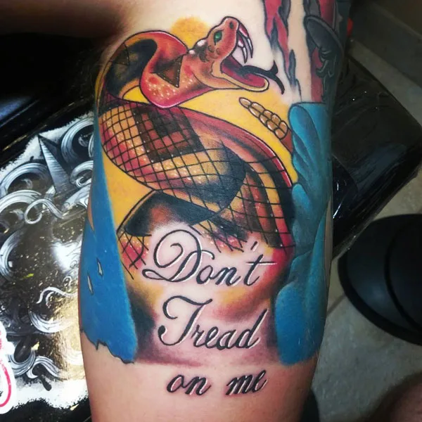 Don't tread on me tattoo 11