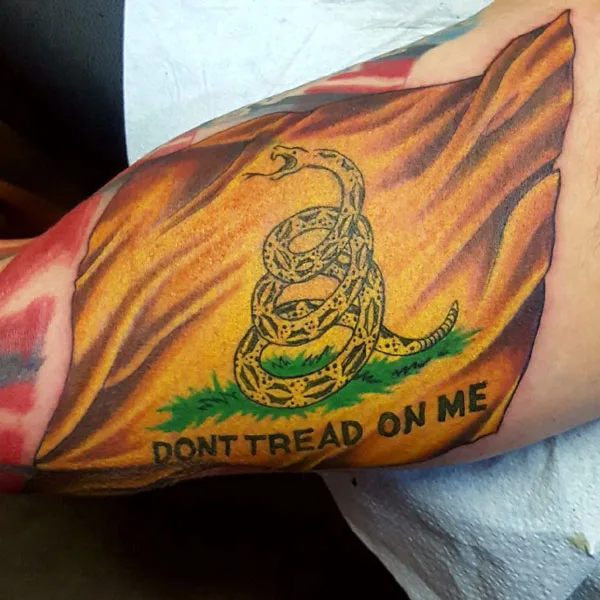 Don't tread on me tattoo 13