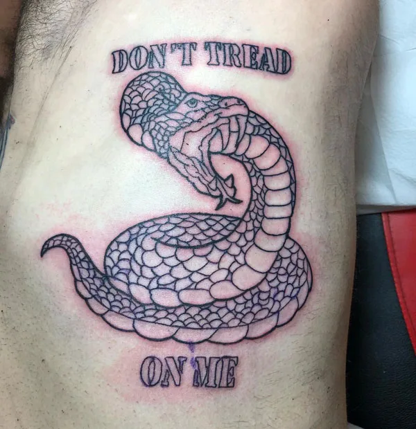 Don't tread on me tattoo 51
