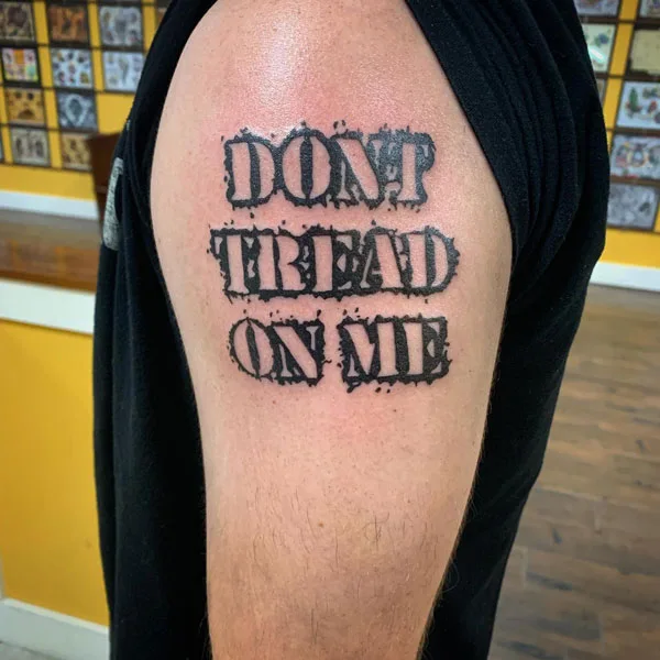 Don't tread on me tattoo 59