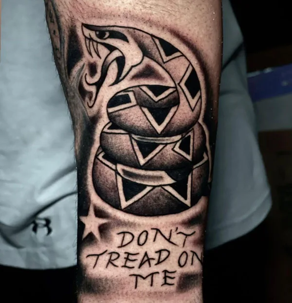 Don't tread on me tattoo 89