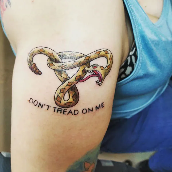 Don't tread on me tattoo 94
