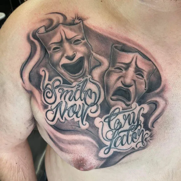 Laugh now cry later tattoo 58