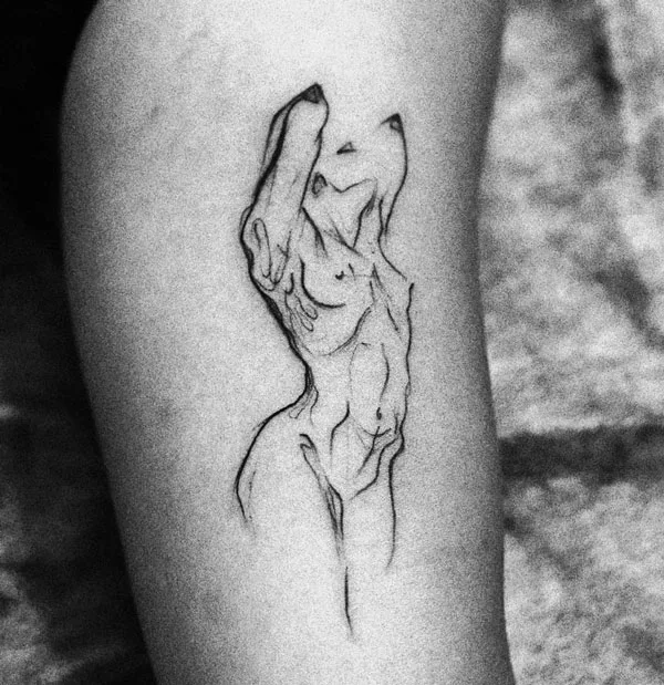 Naked women tattoo 20
