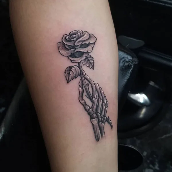Skeleton hand tattoo 110