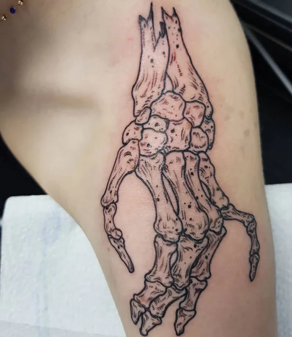 Skeleton hand tattoo 41