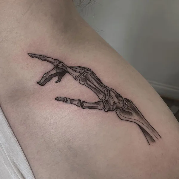 Skeleton hand tattoo 91