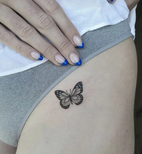 Small butterfly tattoo 100